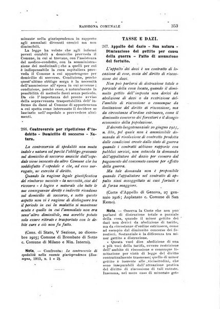 Rassegna comunale studi, legislazione, giurisprudenza, cronache con speciale riguardo ai poteri doi polizia ed ai servizi pubblici