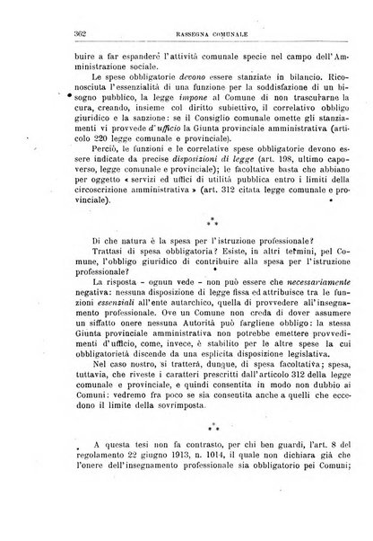 Rassegna comunale studi, legislazione, giurisprudenza, cronache con speciale riguardo ai poteri doi polizia ed ai servizi pubblici