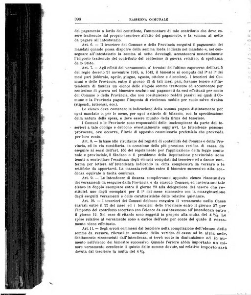 Rassegna comunale studi, legislazione, giurisprudenza, cronache con speciale riguardo ai poteri doi polizia ed ai servizi pubblici