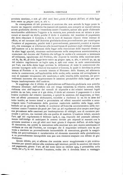 Rassegna comunale studi, legislazione, giurisprudenza, cronache con speciale riguardo ai poteri doi polizia ed ai servizi pubblici