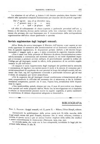 Rassegna comunale studi, legislazione, giurisprudenza, cronache con speciale riguardo ai poteri doi polizia ed ai servizi pubblici