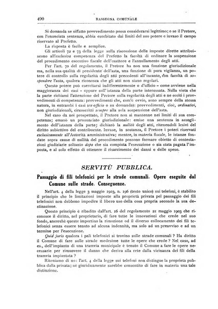 Rassegna comunale studi, legislazione, giurisprudenza, cronache con speciale riguardo ai poteri doi polizia ed ai servizi pubblici