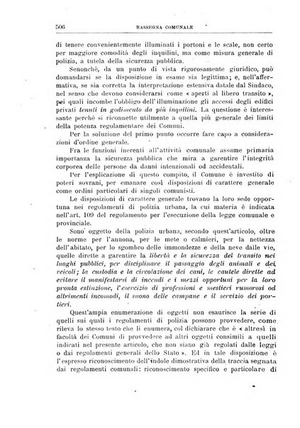 Rassegna comunale studi, legislazione, giurisprudenza, cronache con speciale riguardo ai poteri doi polizia ed ai servizi pubblici