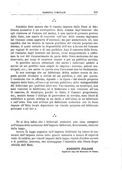 Rassegna comunale studi, legislazione, giurisprudenza, cronache con speciale riguardo ai poteri doi polizia ed ai servizi pubblici