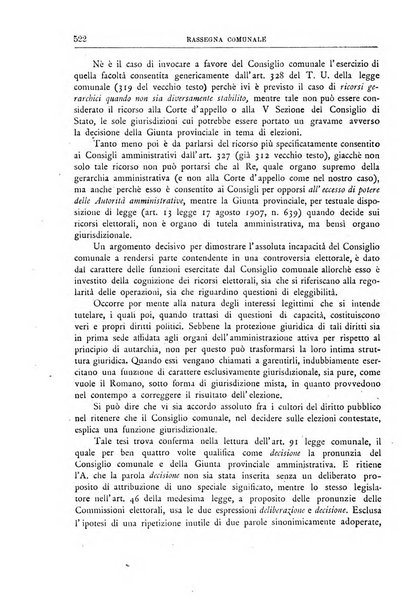 Rassegna comunale studi, legislazione, giurisprudenza, cronache con speciale riguardo ai poteri doi polizia ed ai servizi pubblici