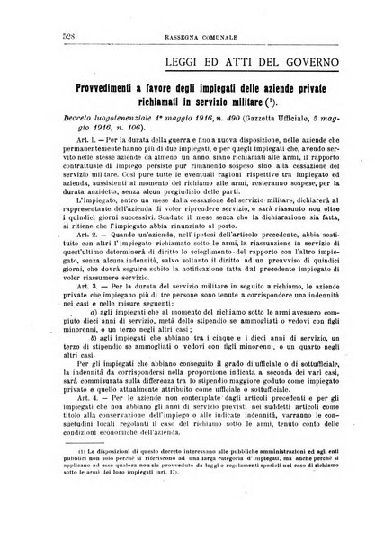 Rassegna comunale studi, legislazione, giurisprudenza, cronache con speciale riguardo ai poteri doi polizia ed ai servizi pubblici