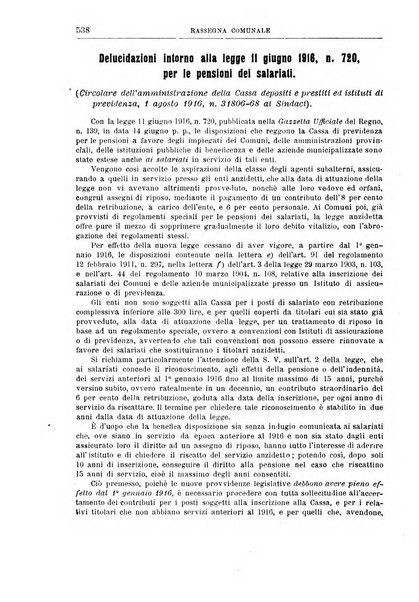 Rassegna comunale studi, legislazione, giurisprudenza, cronache con speciale riguardo ai poteri doi polizia ed ai servizi pubblici