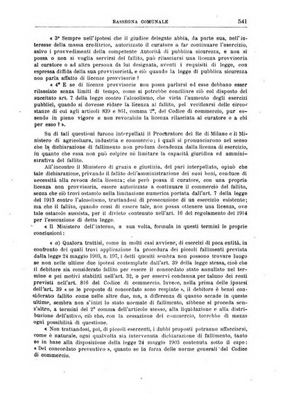 Rassegna comunale studi, legislazione, giurisprudenza, cronache con speciale riguardo ai poteri doi polizia ed ai servizi pubblici