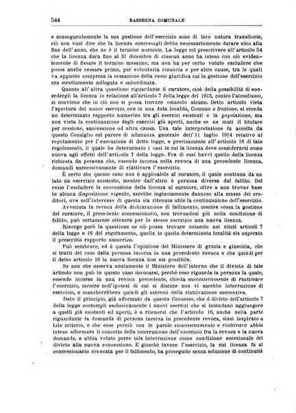 Rassegna comunale studi, legislazione, giurisprudenza, cronache con speciale riguardo ai poteri doi polizia ed ai servizi pubblici