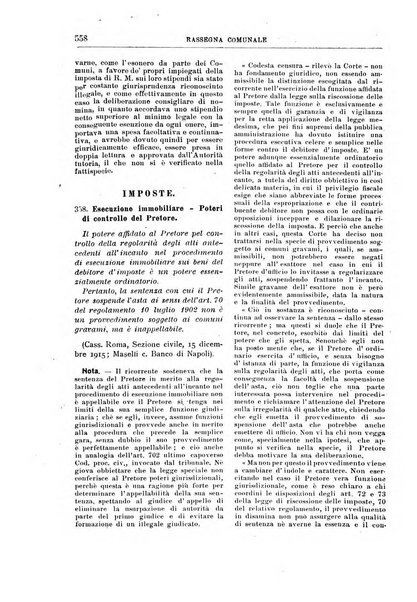 Rassegna comunale studi, legislazione, giurisprudenza, cronache con speciale riguardo ai poteri doi polizia ed ai servizi pubblici