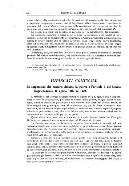 Rassegna comunale studi, legislazione, giurisprudenza, cronache con speciale riguardo ai poteri doi polizia ed ai servizi pubblici