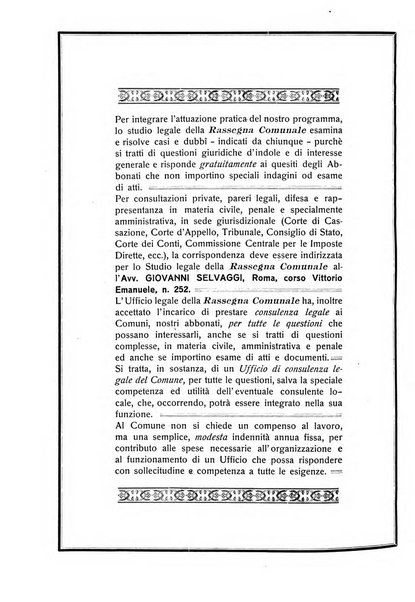 Rassegna comunale studi, legislazione, giurisprudenza, cronache con speciale riguardo ai poteri doi polizia ed ai servizi pubblici