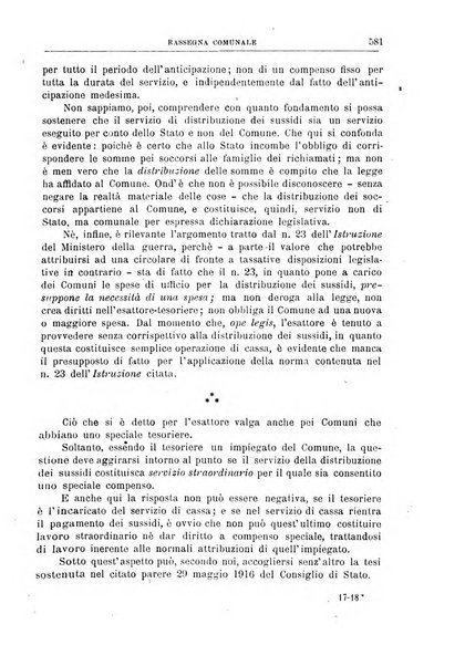 Rassegna comunale studi, legislazione, giurisprudenza, cronache con speciale riguardo ai poteri doi polizia ed ai servizi pubblici