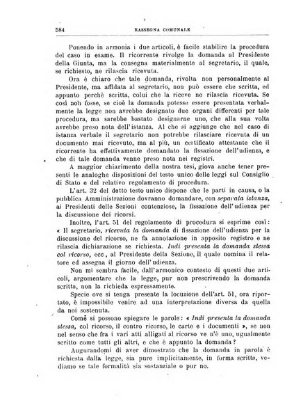 Rassegna comunale studi, legislazione, giurisprudenza, cronache con speciale riguardo ai poteri doi polizia ed ai servizi pubblici