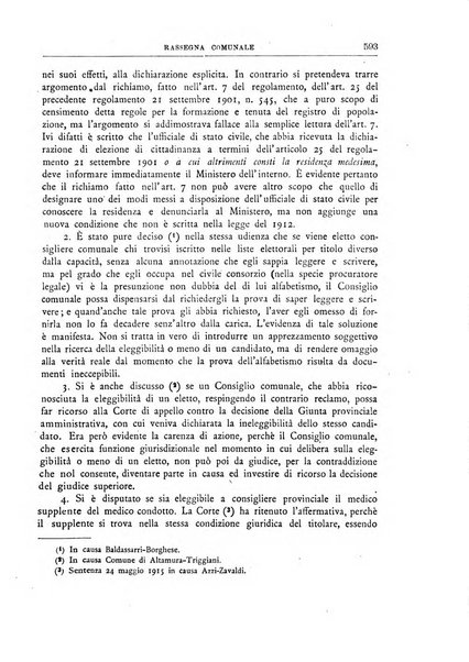 Rassegna comunale studi, legislazione, giurisprudenza, cronache con speciale riguardo ai poteri doi polizia ed ai servizi pubblici