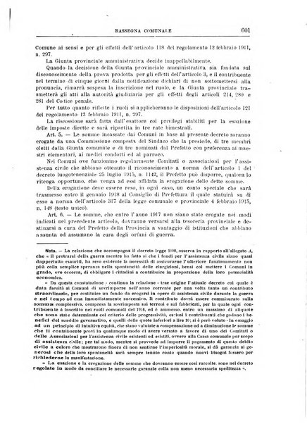 Rassegna comunale studi, legislazione, giurisprudenza, cronache con speciale riguardo ai poteri doi polizia ed ai servizi pubblici