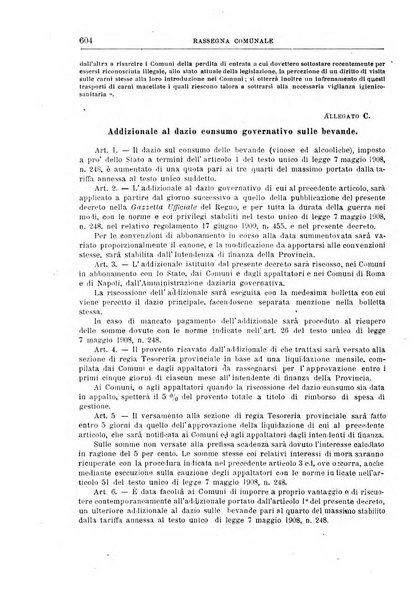 Rassegna comunale studi, legislazione, giurisprudenza, cronache con speciale riguardo ai poteri doi polizia ed ai servizi pubblici