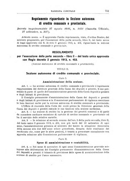 Rassegna comunale studi, legislazione, giurisprudenza, cronache con speciale riguardo ai poteri doi polizia ed ai servizi pubblici