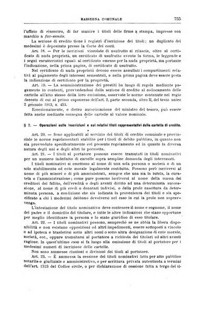 Rassegna comunale studi, legislazione, giurisprudenza, cronache con speciale riguardo ai poteri doi polizia ed ai servizi pubblici