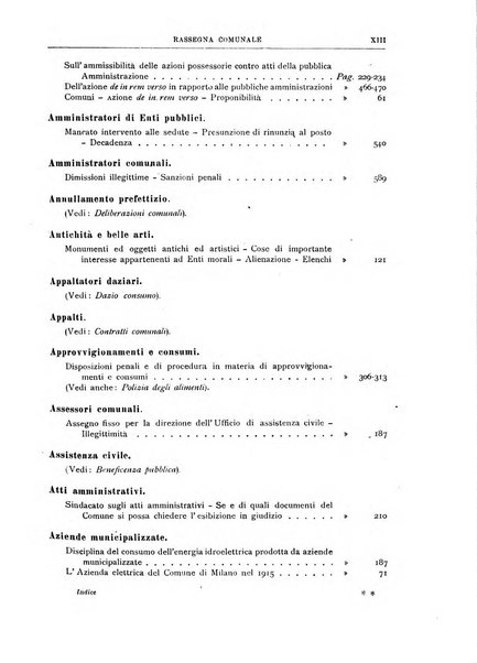 Rassegna comunale studi, legislazione, giurisprudenza, cronache con speciale riguardo ai poteri doi polizia ed ai servizi pubblici