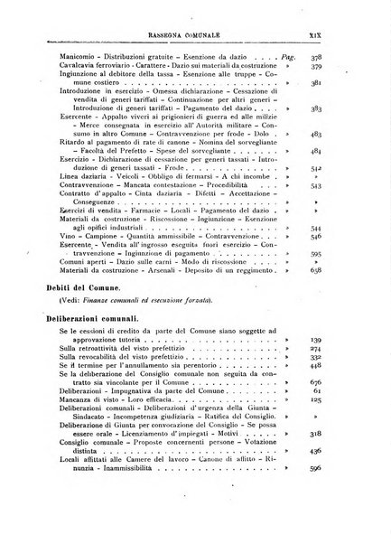 Rassegna comunale studi, legislazione, giurisprudenza, cronache con speciale riguardo ai poteri doi polizia ed ai servizi pubblici