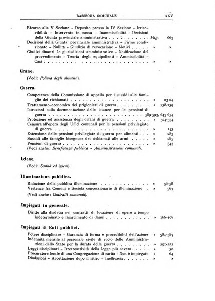 Rassegna comunale studi, legislazione, giurisprudenza, cronache con speciale riguardo ai poteri doi polizia ed ai servizi pubblici