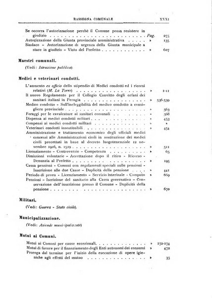 Rassegna comunale studi, legislazione, giurisprudenza, cronache con speciale riguardo ai poteri doi polizia ed ai servizi pubblici