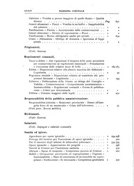 Rassegna comunale studi, legislazione, giurisprudenza, cronache con speciale riguardo ai poteri doi polizia ed ai servizi pubblici