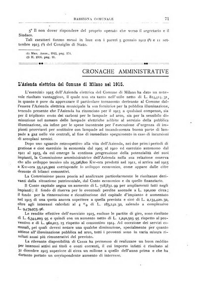 Rassegna comunale studi, legislazione, giurisprudenza, cronache con speciale riguardo ai poteri doi polizia ed ai servizi pubblici