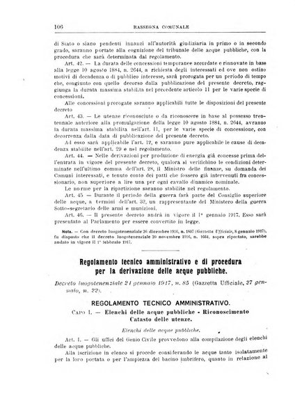 Rassegna comunale studi, legislazione, giurisprudenza, cronache con speciale riguardo ai poteri doi polizia ed ai servizi pubblici