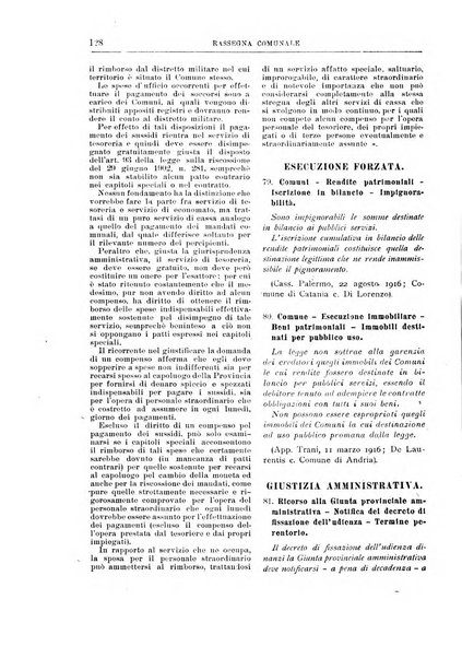 Rassegna comunale studi, legislazione, giurisprudenza, cronache con speciale riguardo ai poteri doi polizia ed ai servizi pubblici