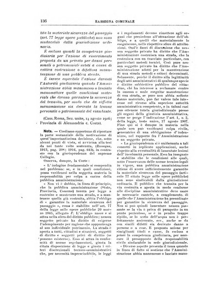 Rassegna comunale studi, legislazione, giurisprudenza, cronache con speciale riguardo ai poteri doi polizia ed ai servizi pubblici