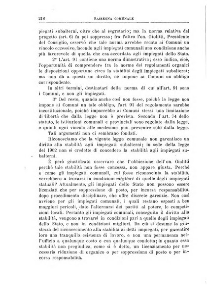 Rassegna comunale studi, legislazione, giurisprudenza, cronache con speciale riguardo ai poteri doi polizia ed ai servizi pubblici