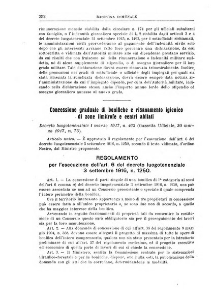 Rassegna comunale studi, legislazione, giurisprudenza, cronache con speciale riguardo ai poteri doi polizia ed ai servizi pubblici