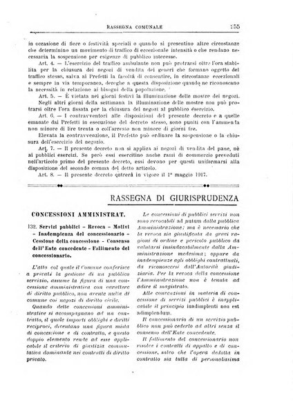 Rassegna comunale studi, legislazione, giurisprudenza, cronache con speciale riguardo ai poteri doi polizia ed ai servizi pubblici