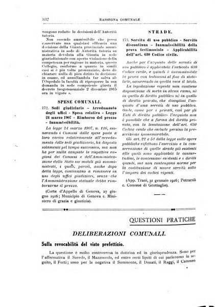 Rassegna comunale studi, legislazione, giurisprudenza, cronache con speciale riguardo ai poteri doi polizia ed ai servizi pubblici