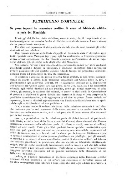 Rassegna comunale studi, legislazione, giurisprudenza, cronache con speciale riguardo ai poteri doi polizia ed ai servizi pubblici