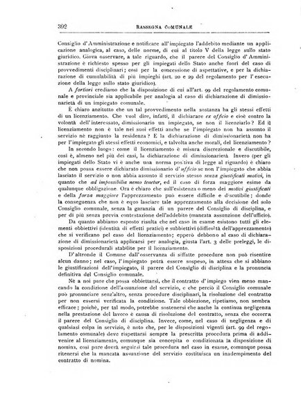 Rassegna comunale studi, legislazione, giurisprudenza, cronache con speciale riguardo ai poteri doi polizia ed ai servizi pubblici