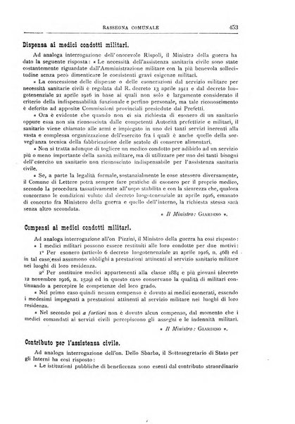 Rassegna comunale studi, legislazione, giurisprudenza, cronache con speciale riguardo ai poteri doi polizia ed ai servizi pubblici