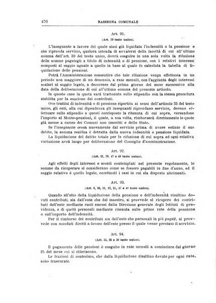 Rassegna comunale studi, legislazione, giurisprudenza, cronache con speciale riguardo ai poteri doi polizia ed ai servizi pubblici