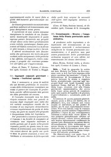 Rassegna comunale studi, legislazione, giurisprudenza, cronache con speciale riguardo ai poteri doi polizia ed ai servizi pubblici