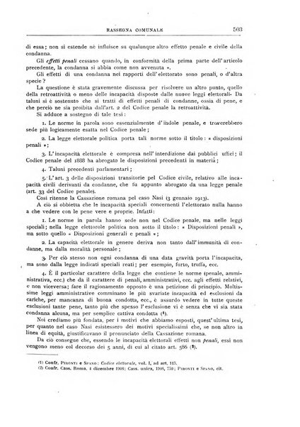 Rassegna comunale studi, legislazione, giurisprudenza, cronache con speciale riguardo ai poteri doi polizia ed ai servizi pubblici