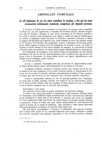 Rassegna comunale studi, legislazione, giurisprudenza, cronache con speciale riguardo ai poteri doi polizia ed ai servizi pubblici