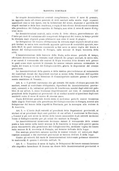 Rassegna comunale studi, legislazione, giurisprudenza, cronache con speciale riguardo ai poteri doi polizia ed ai servizi pubblici