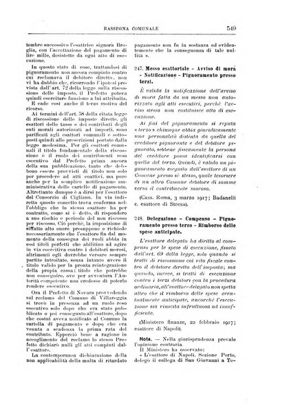 Rassegna comunale studi, legislazione, giurisprudenza, cronache con speciale riguardo ai poteri doi polizia ed ai servizi pubblici