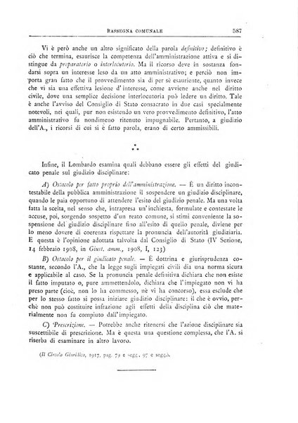 Rassegna comunale studi, legislazione, giurisprudenza, cronache con speciale riguardo ai poteri doi polizia ed ai servizi pubblici