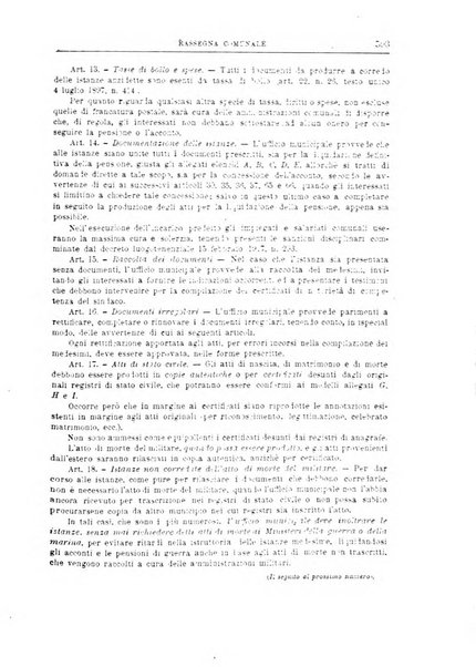 Rassegna comunale studi, legislazione, giurisprudenza, cronache con speciale riguardo ai poteri doi polizia ed ai servizi pubblici