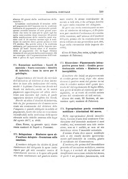 Rassegna comunale studi, legislazione, giurisprudenza, cronache con speciale riguardo ai poteri doi polizia ed ai servizi pubblici