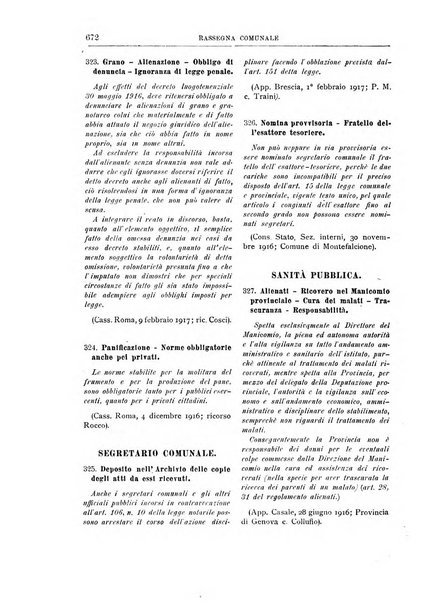 Rassegna comunale studi, legislazione, giurisprudenza, cronache con speciale riguardo ai poteri doi polizia ed ai servizi pubblici