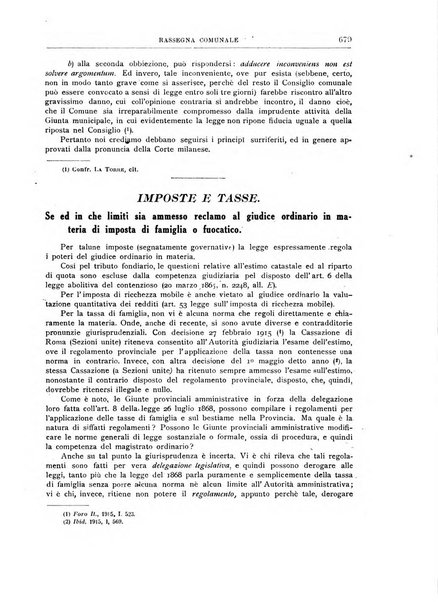 Rassegna comunale studi, legislazione, giurisprudenza, cronache con speciale riguardo ai poteri doi polizia ed ai servizi pubblici